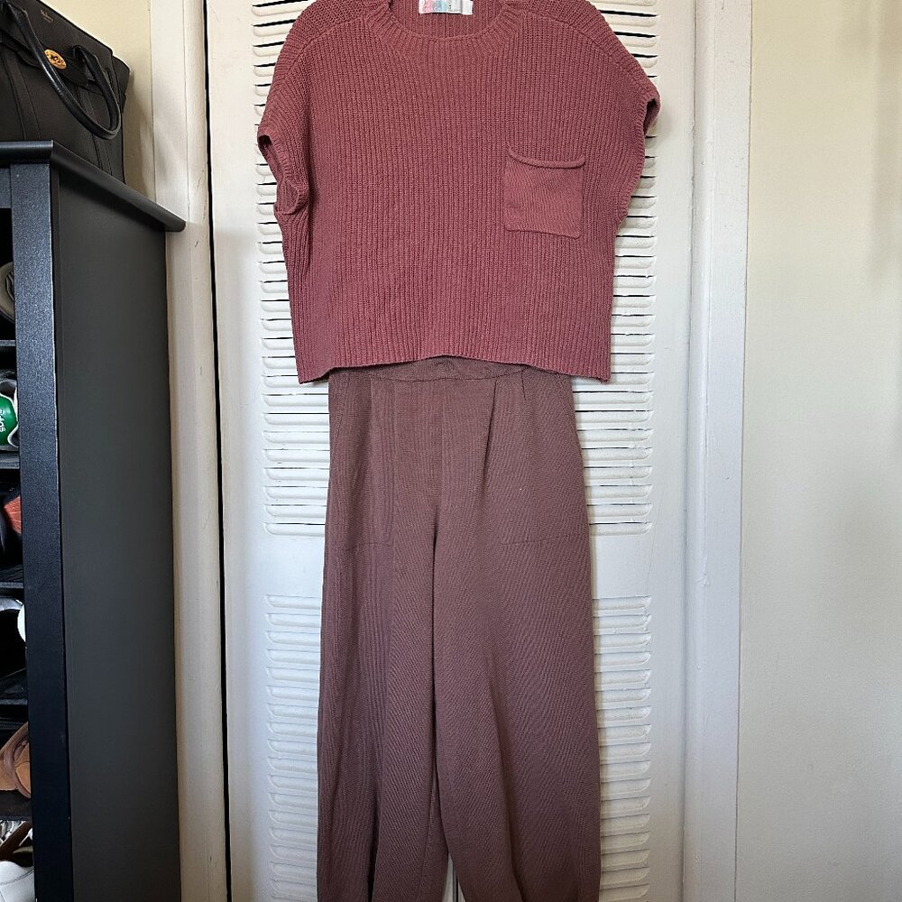 FP Beach (Free People) in mauve/dusty rose, size M